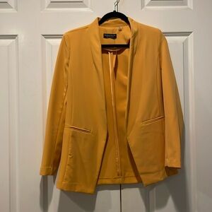 Orange blazer